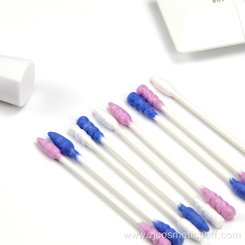 Most Popular Bamboo Stick Cotton Buds Colorful Tip